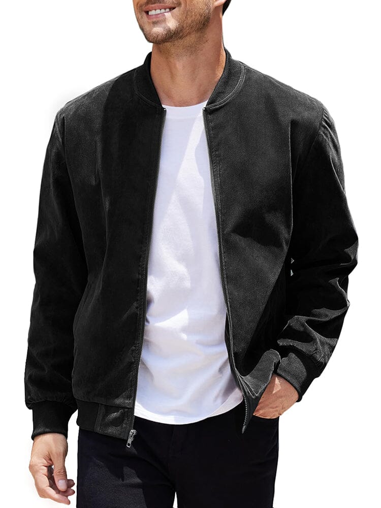 Chaqueta Bomber de Ante Vintage