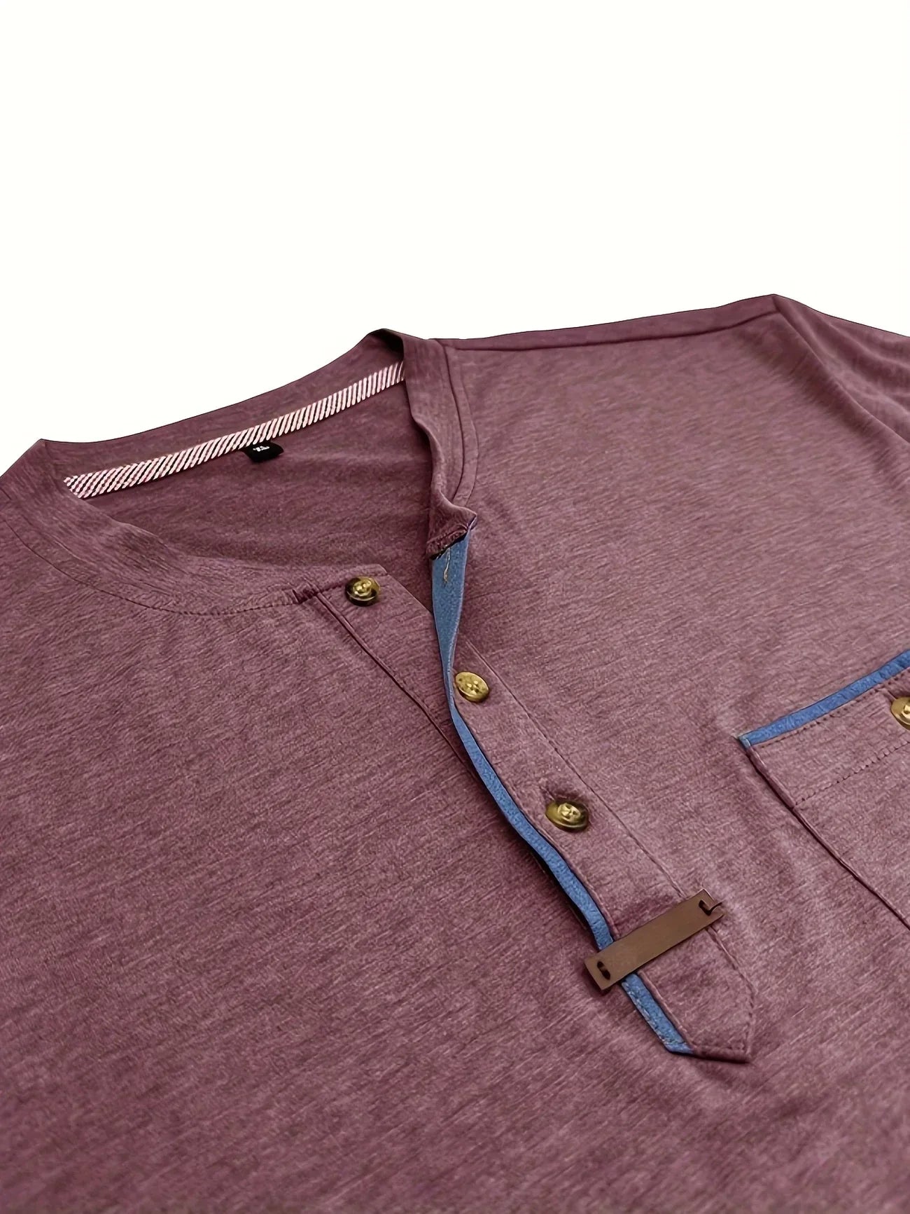 Varel | T-shirt elegante con scollo rotondo e tasca