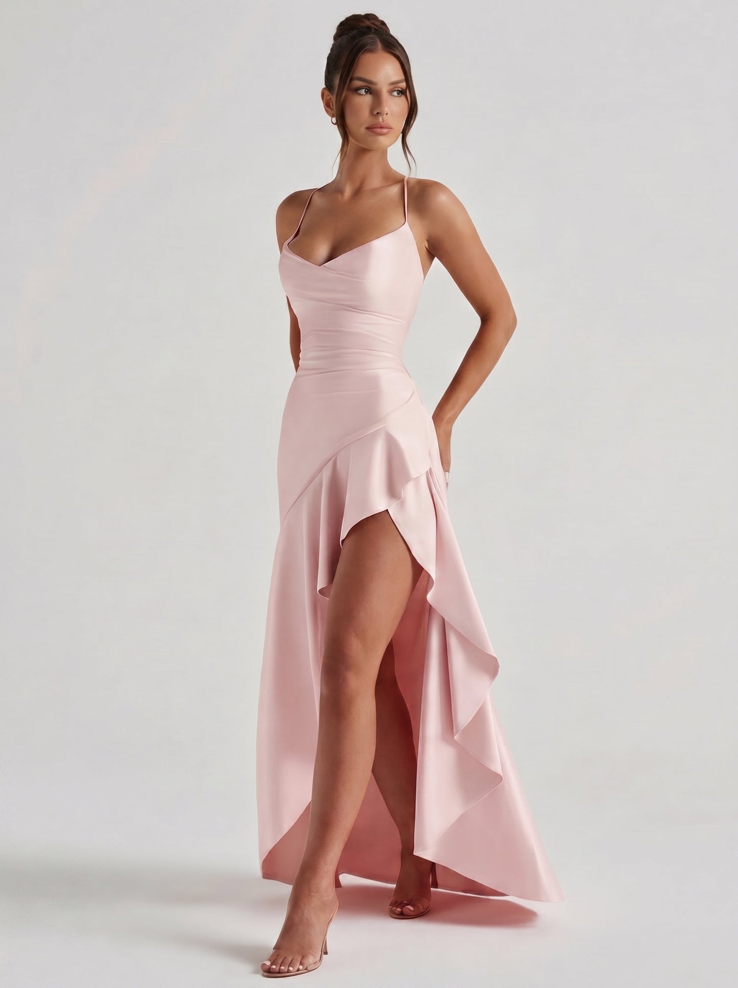 Renata™ - Vestido de Gala en Satén