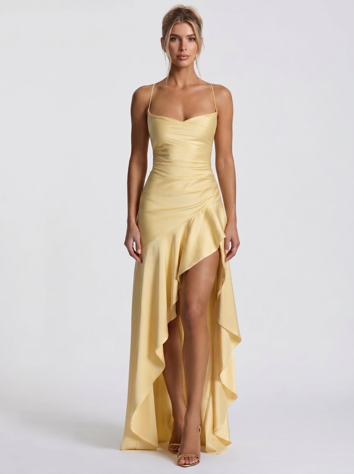 Renata™ - Vestido de Gala en Satén