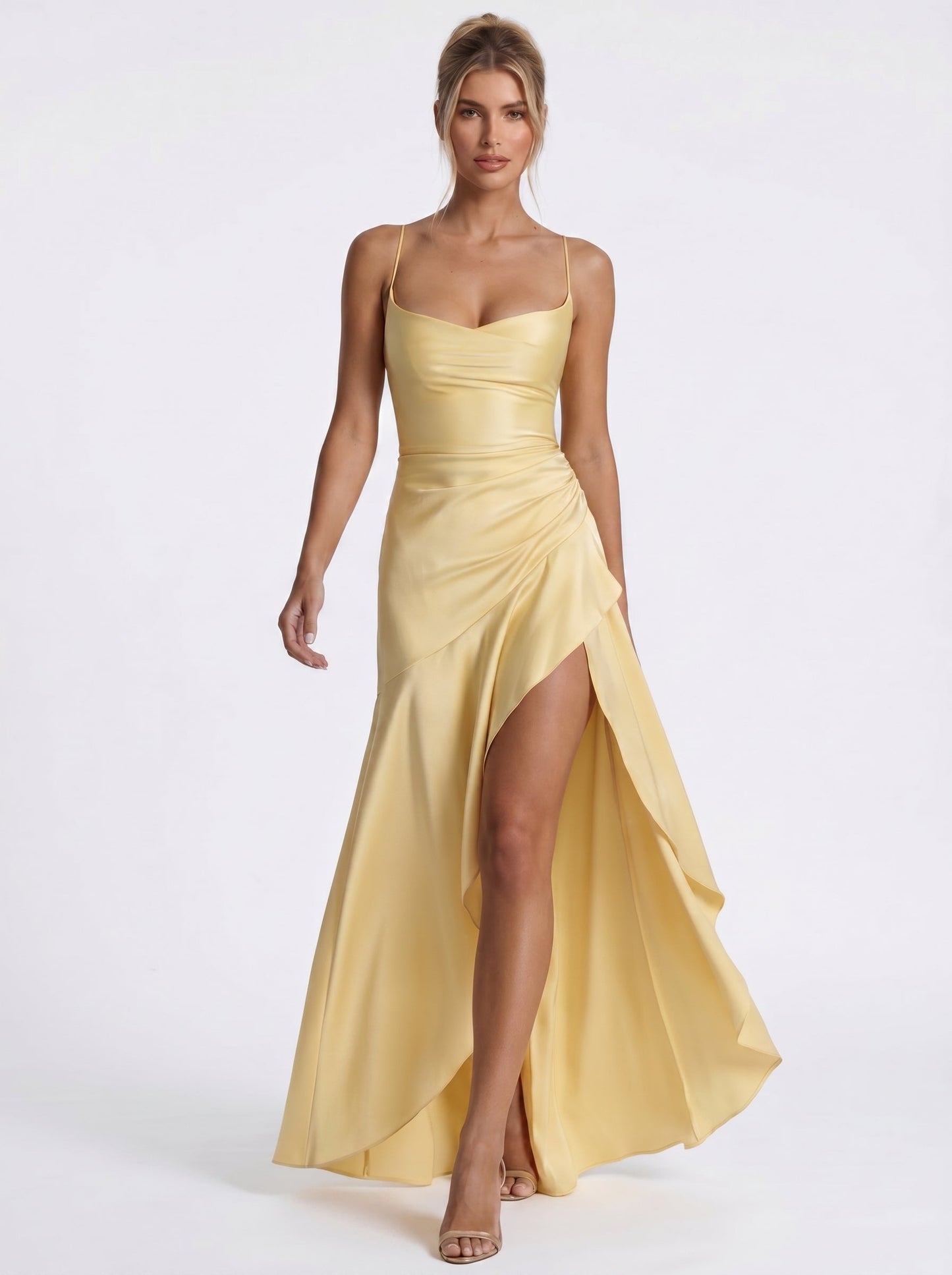 Renata™ - Vestido de Gala en Satén