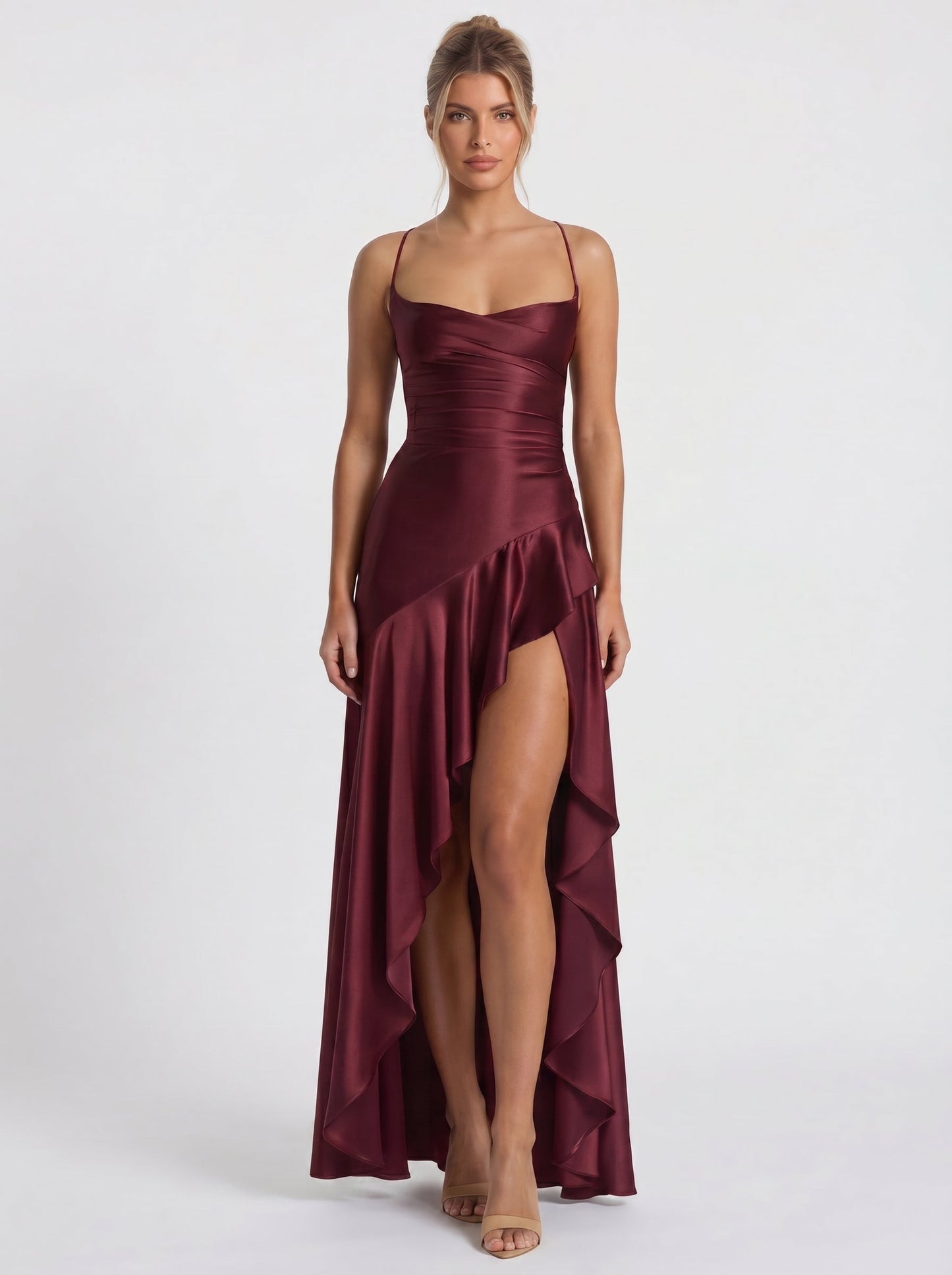 Renata™ - Vestido de Gala en Satén