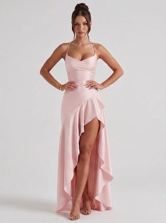Renata™ - Vestido de Gala en Satén