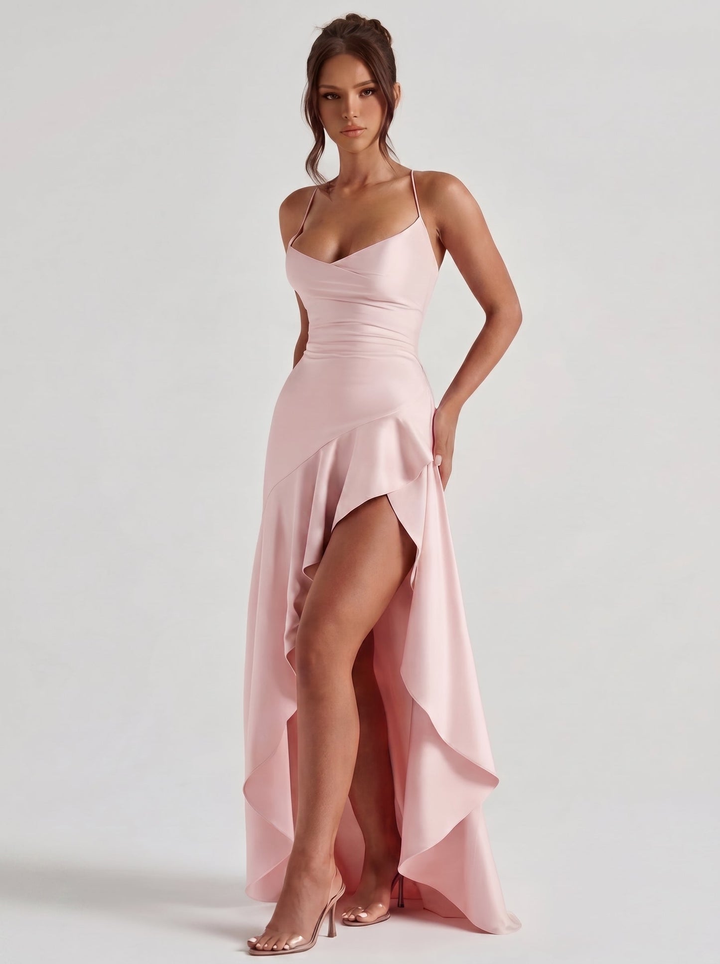 Renata™ - Vestido de Gala en Satén