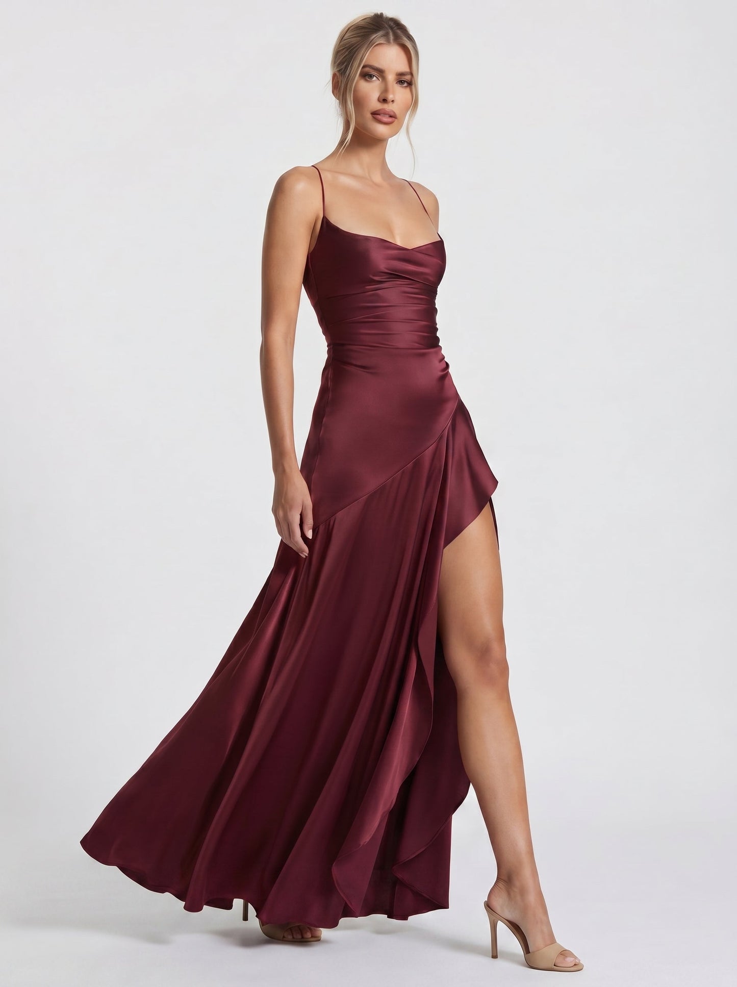 Renata™ - Vestido de Gala en Satén