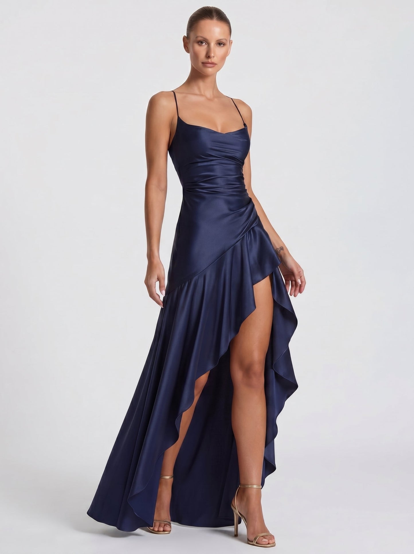 Renata™ - Vestido de Gala en Satén