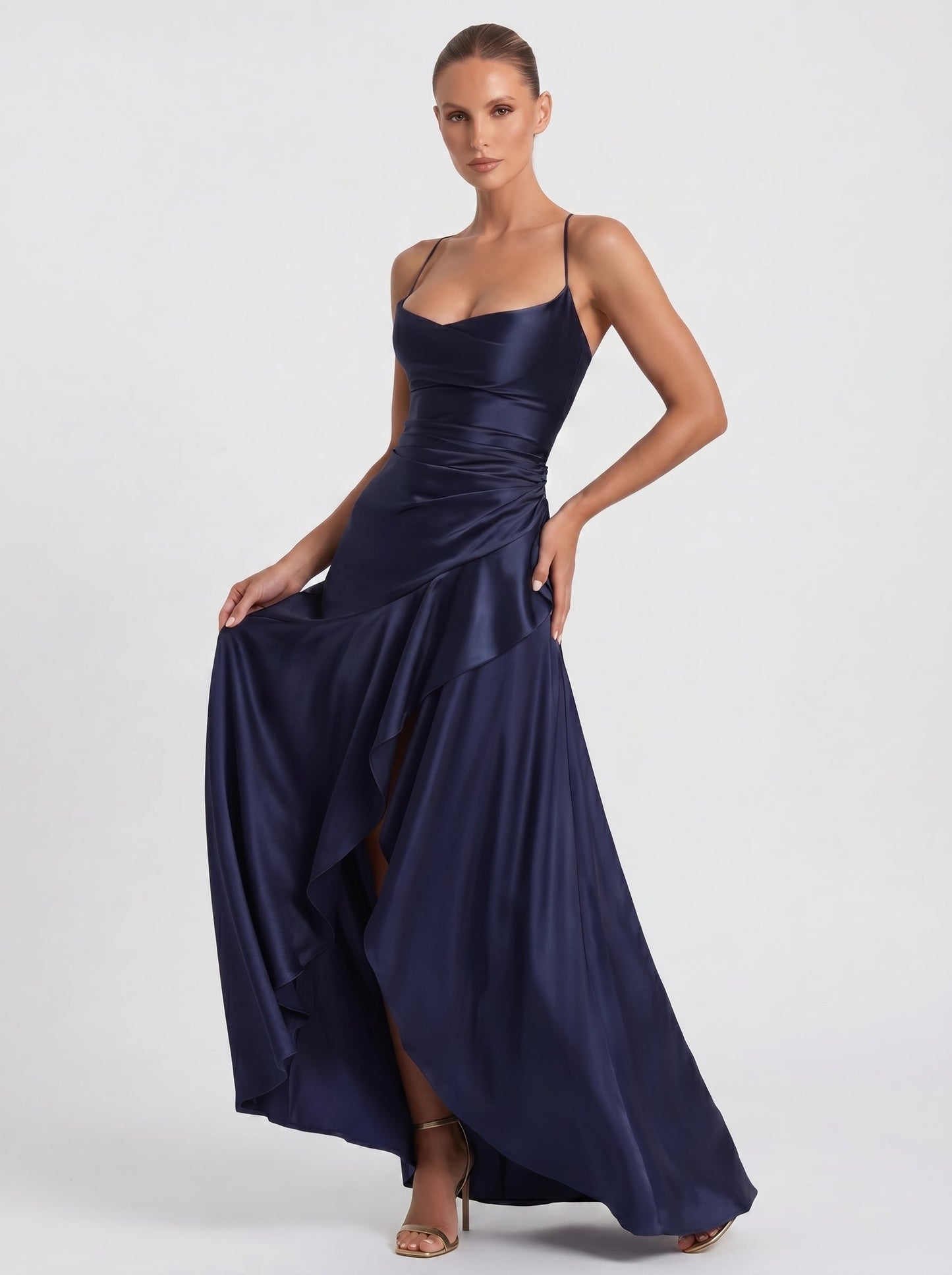 Renata™ - Vestido de Gala en Satén