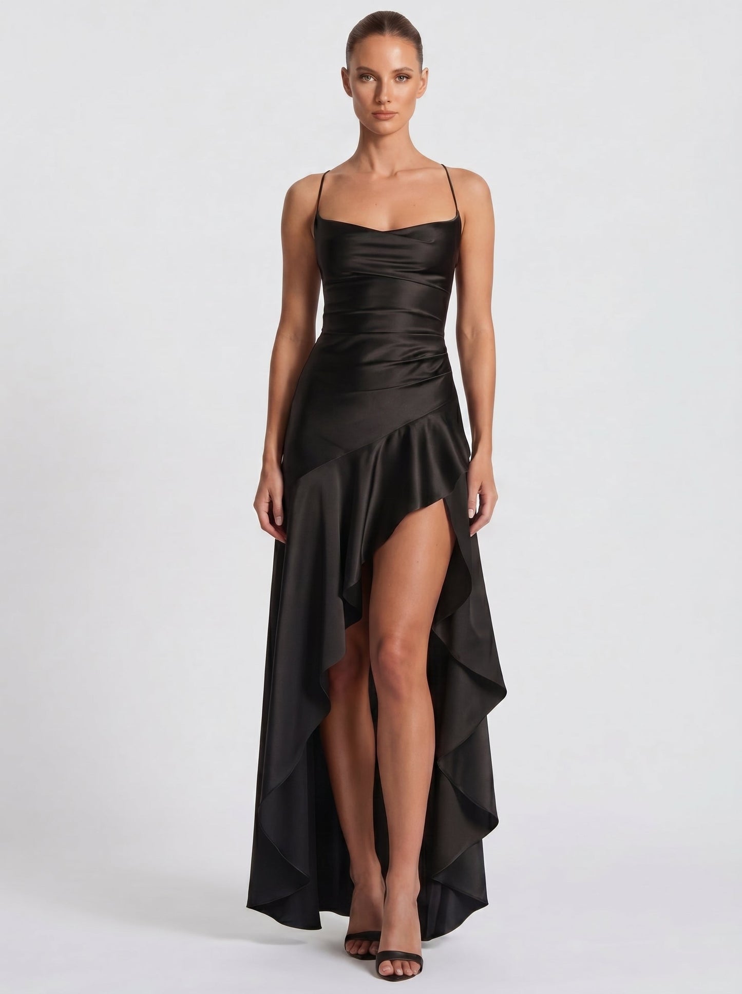 Renata™ - Vestido de Gala en Satén