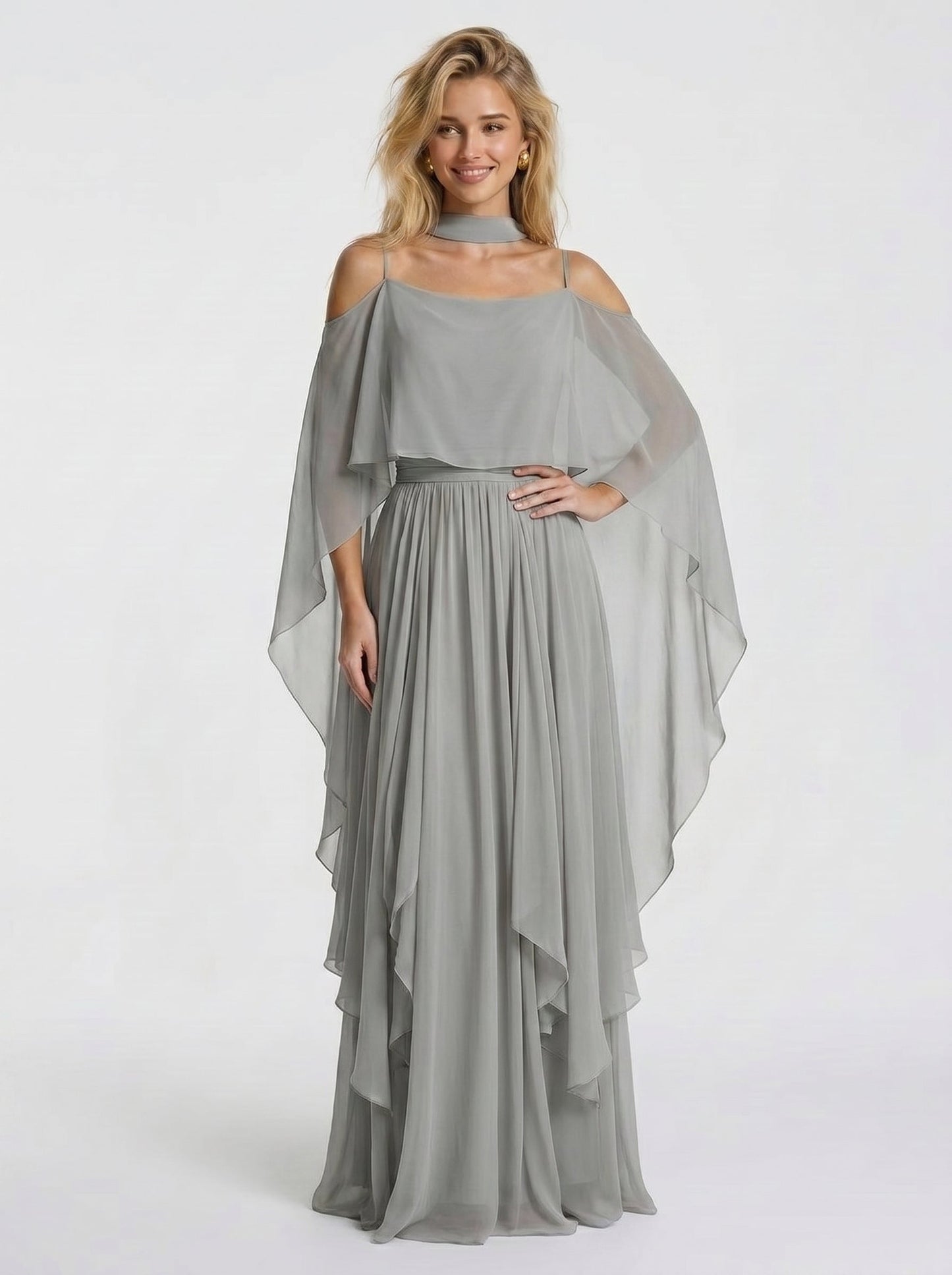 Isabela™ - Conjunto de Gala en Chiffon y Escote Bardot