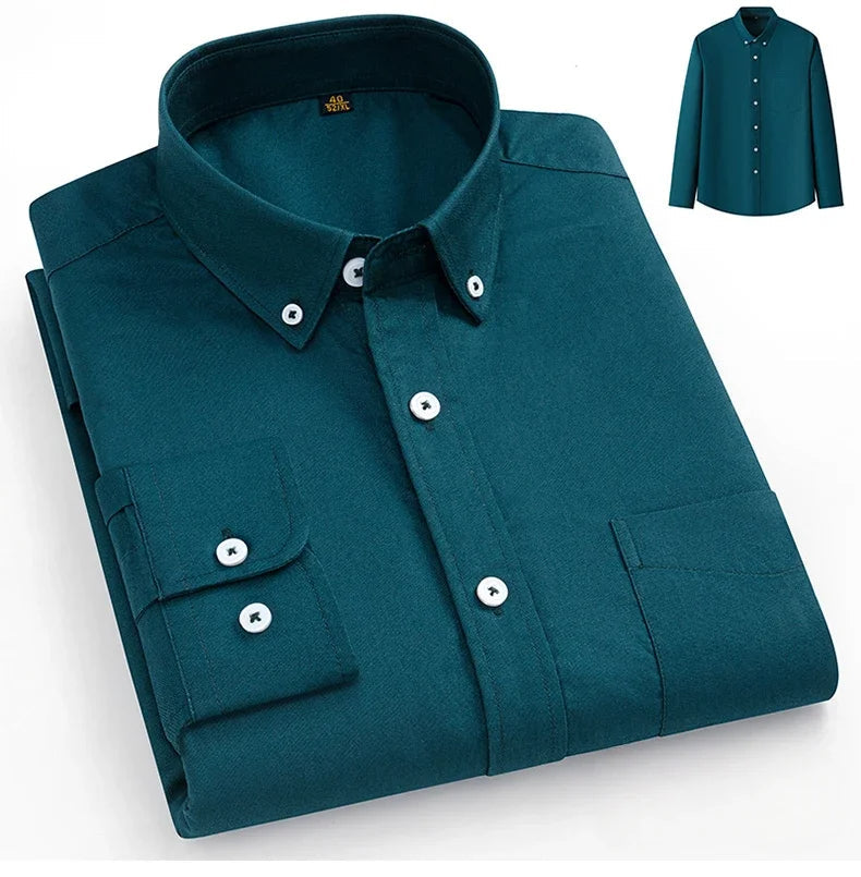 Camisa de algodón Oxford