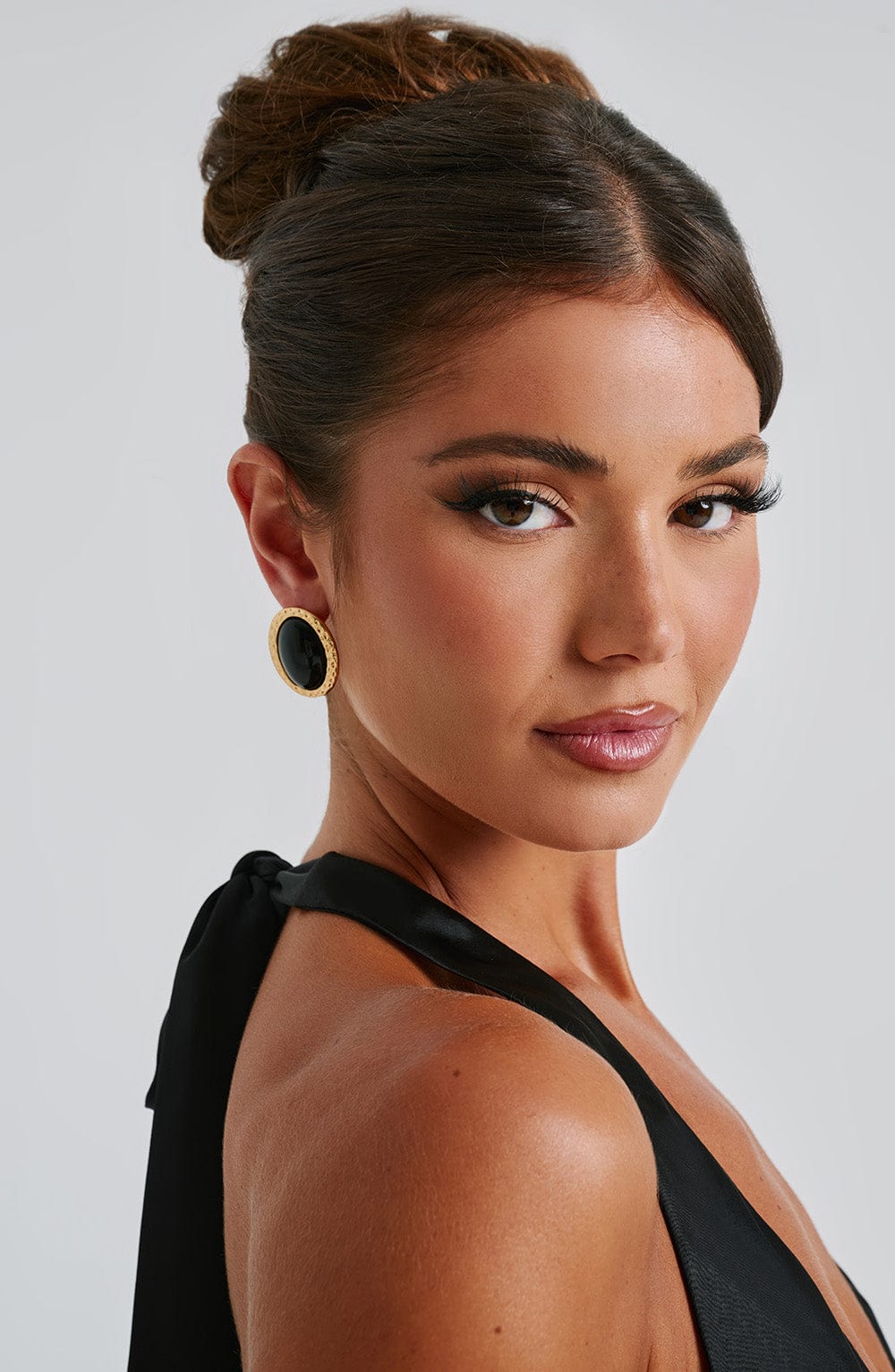 Pendientes Eloise - Negro/Dorado