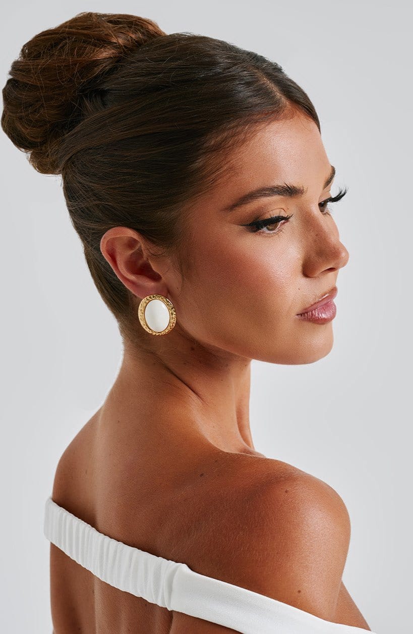 Pendientes Eloise - Marfil/Dorado