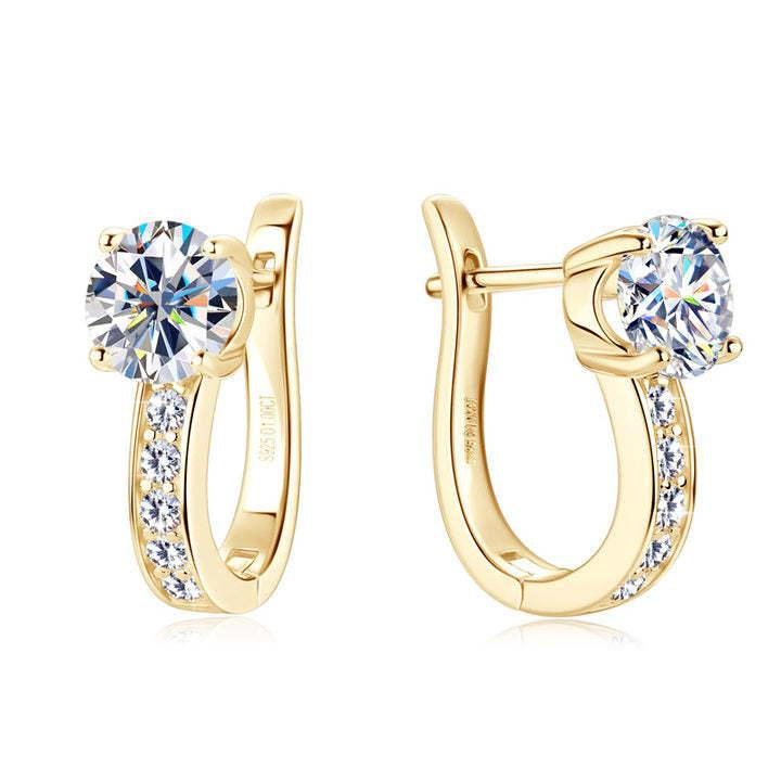 Channel Huggie Pendientes | Oro