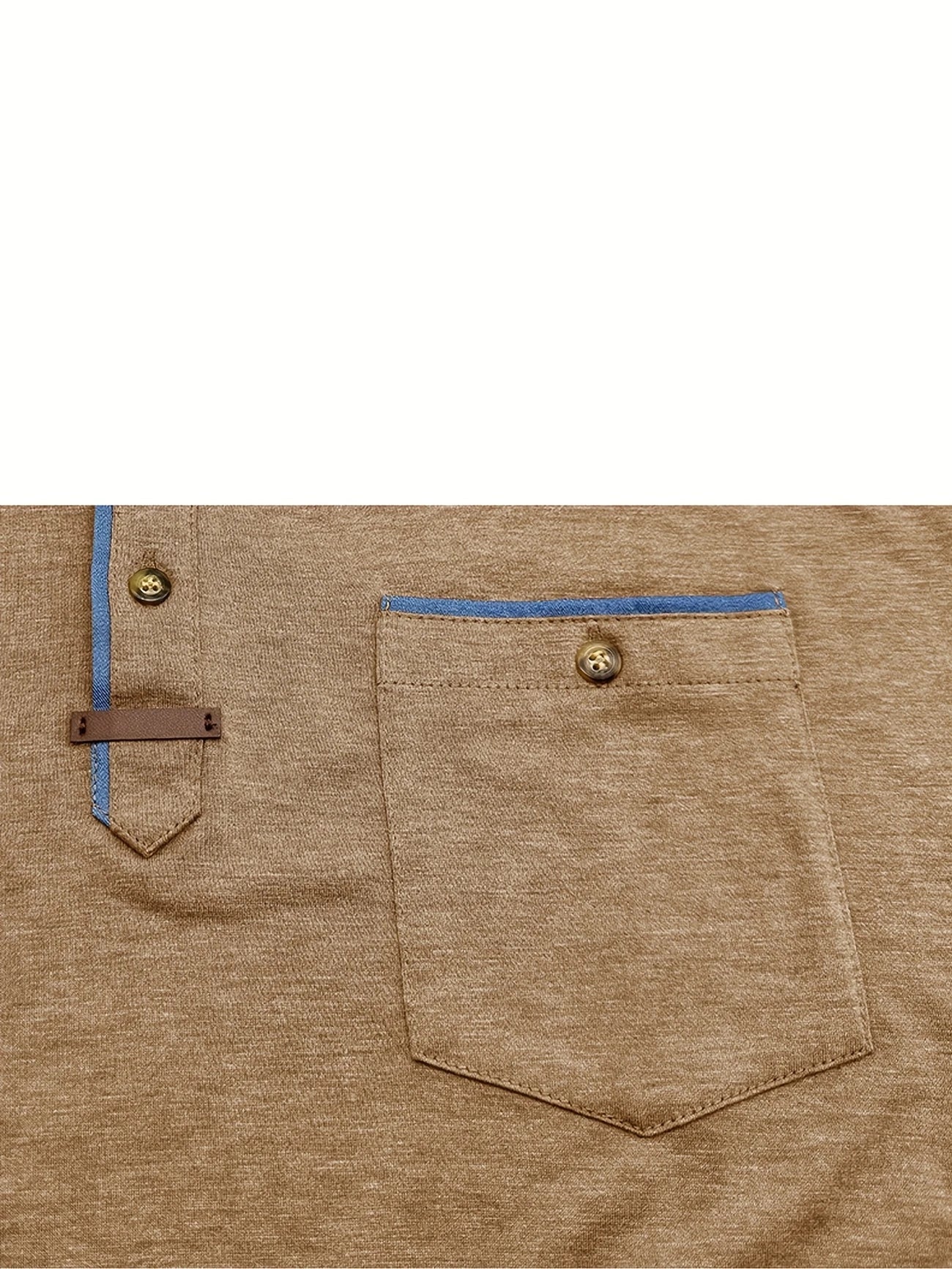 Varel | T-shirt elegante con scollo rotondo e tasca