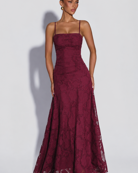 Amalia™ - Vestido Lencero Largo en Jacquard