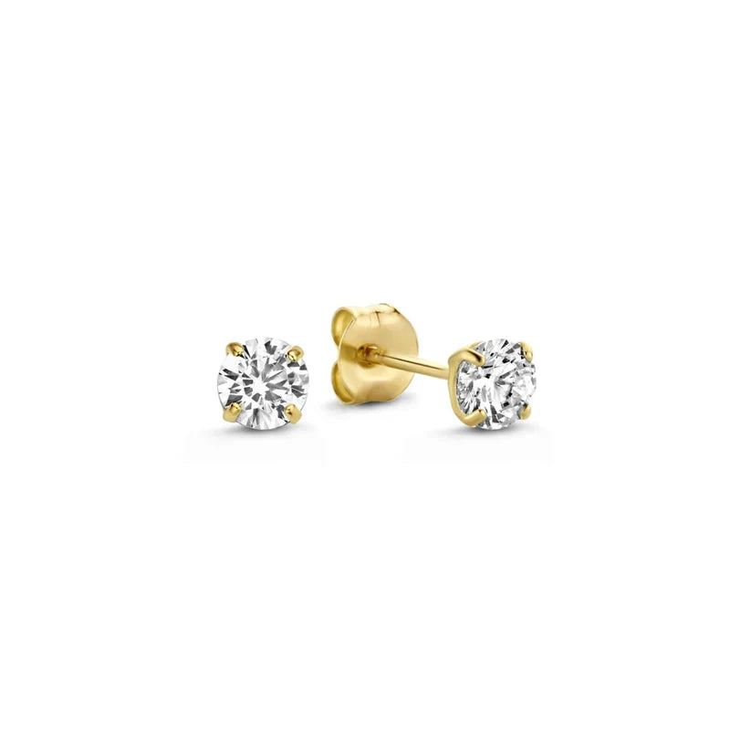 Dara Brillane Piedra Pendientes Set | Oro