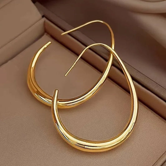 Antique Oro Aro Pendientes | Oro