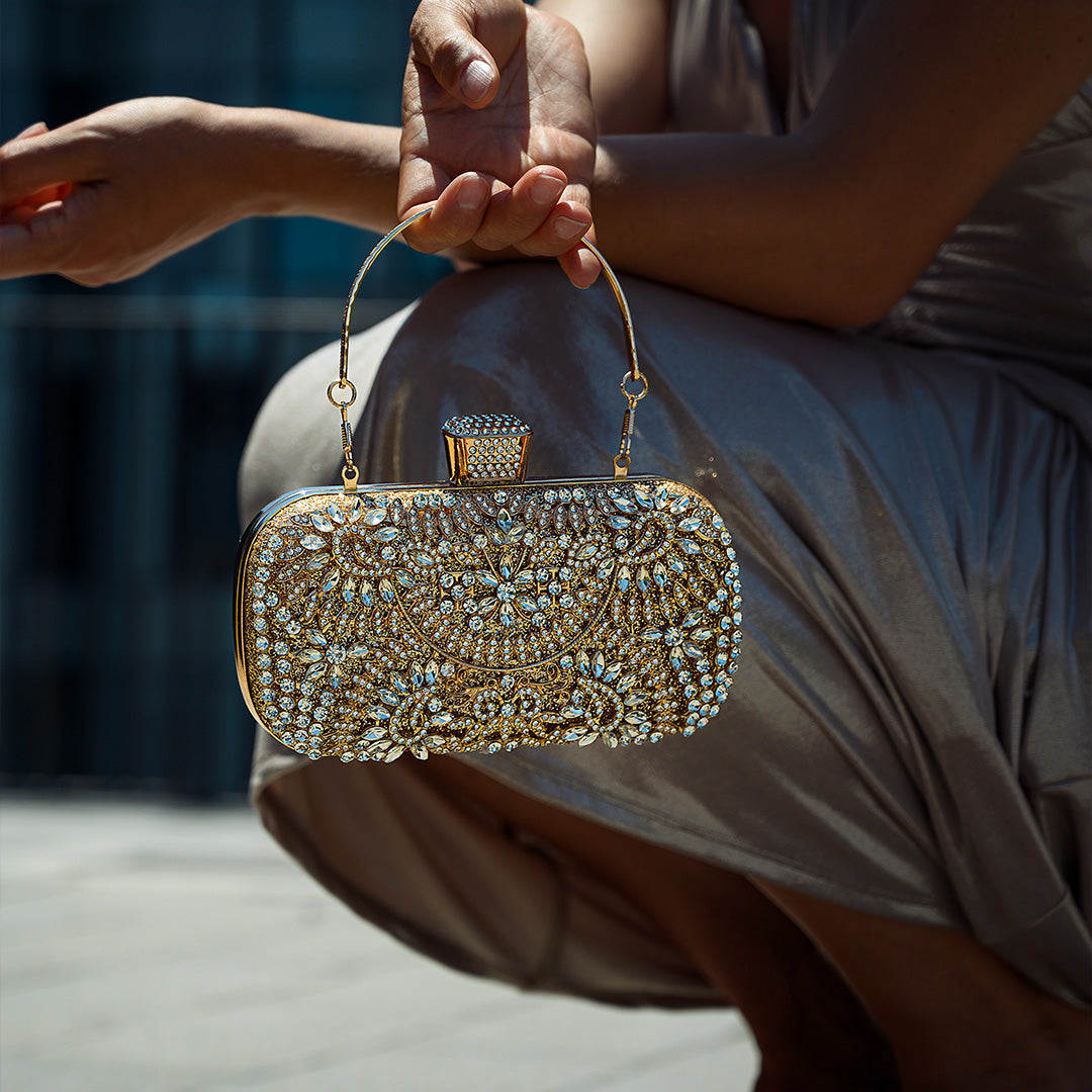 Bolso de Fiesta de Flores de Lujo