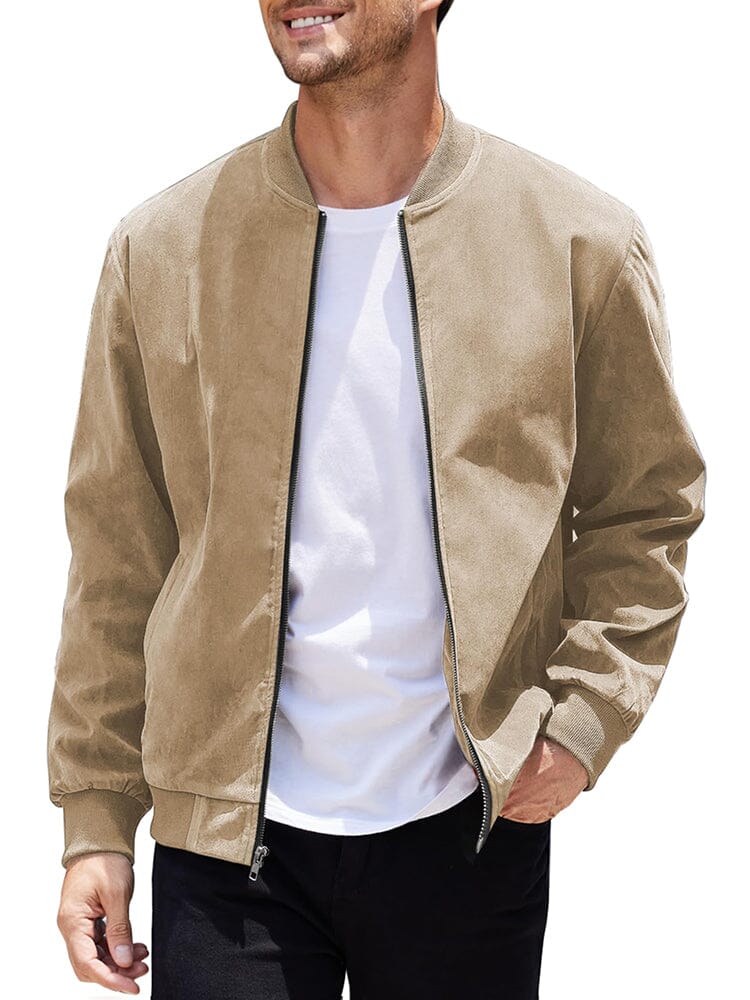 Chaqueta Bomber de Ante Vintage
