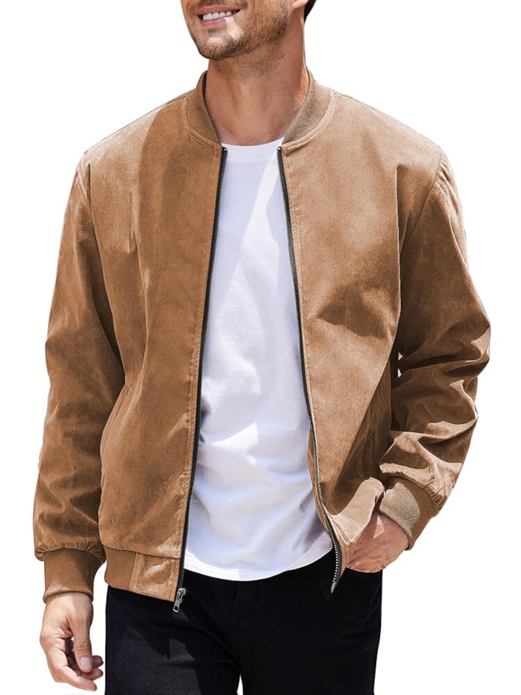 Chaqueta Bomber de Ante Vintage