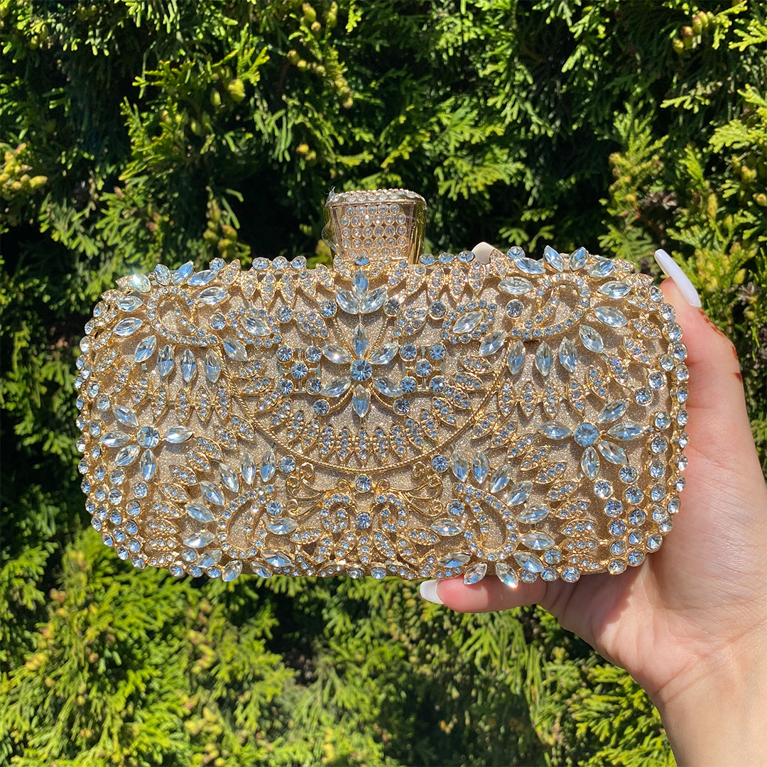 Bolso de Fiesta de Flores de Lujo