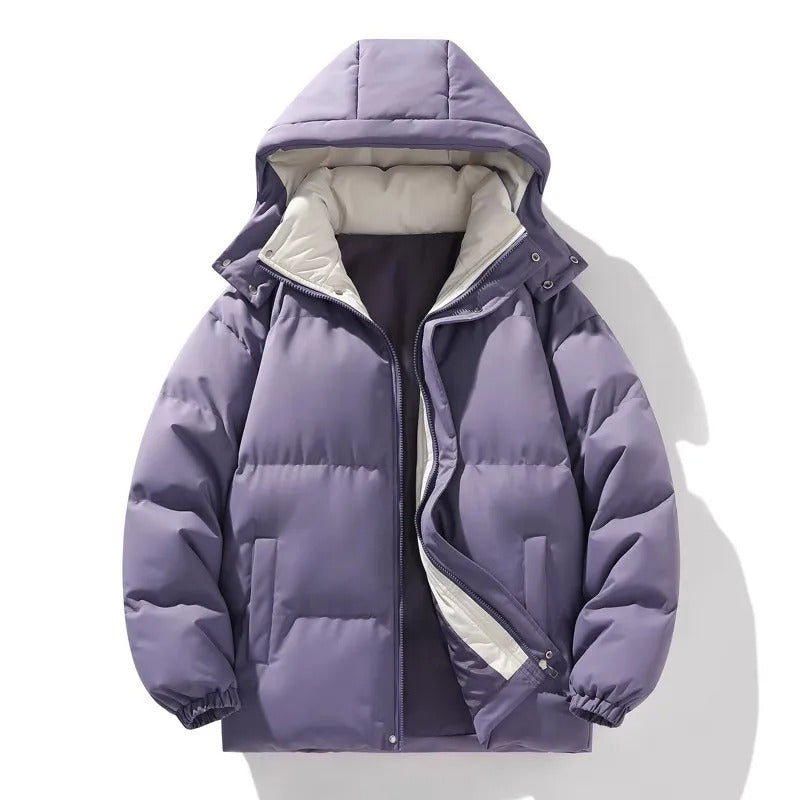 Chaqueta elegante con capucha para hombre