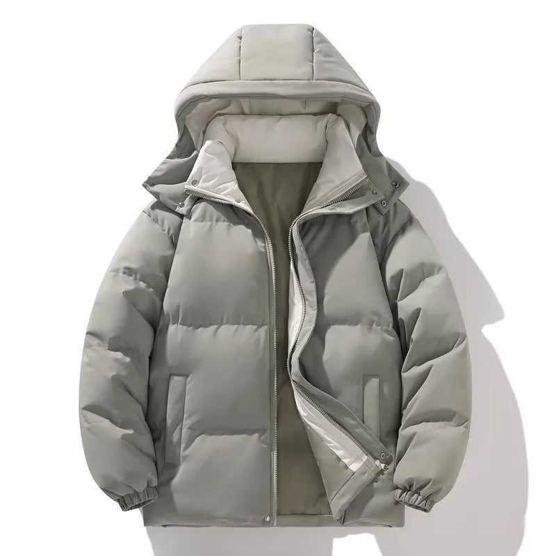 Chaqueta elegante con capucha para hombre