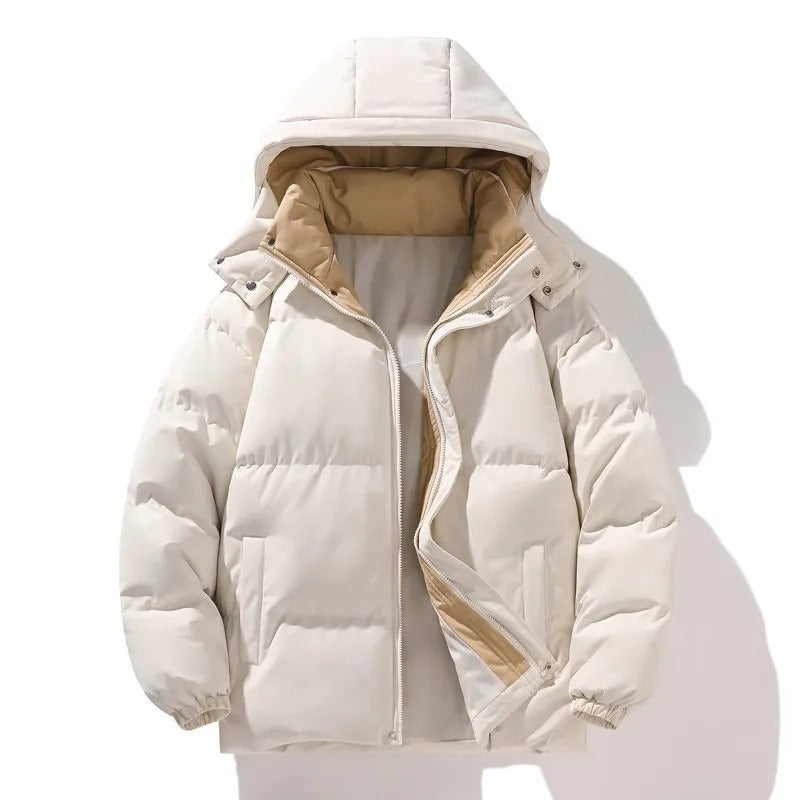 Chaqueta elegante con capucha para hombre