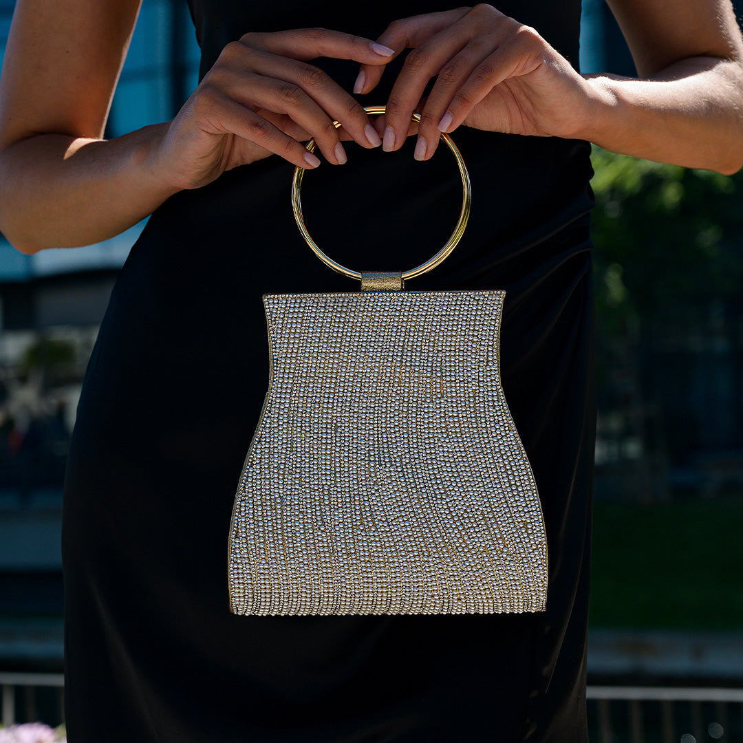 Bolso de Mano Meghan con Strass