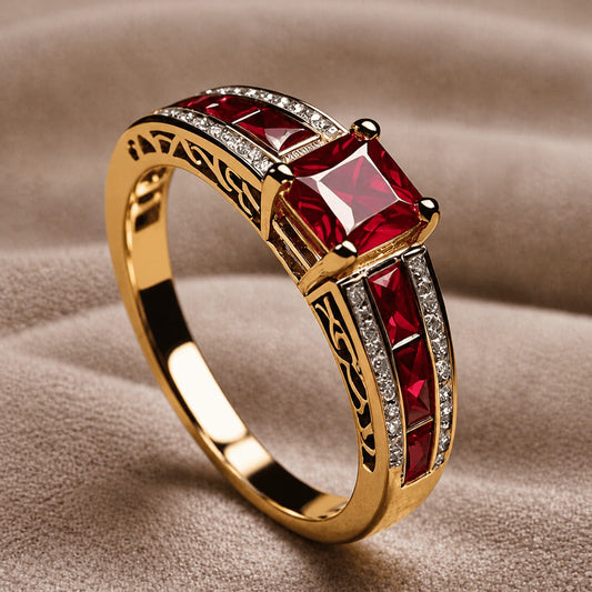 Anillo Corona de Rubí de Herencia