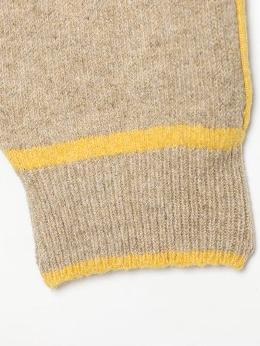 Conjunto de punto de dos piezas con detalles en contraste
