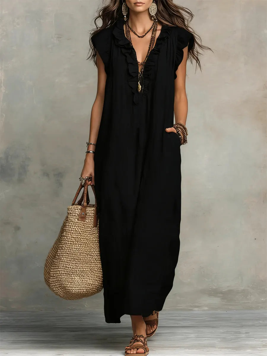 Cecilia | Elegante vestido maxi de verano