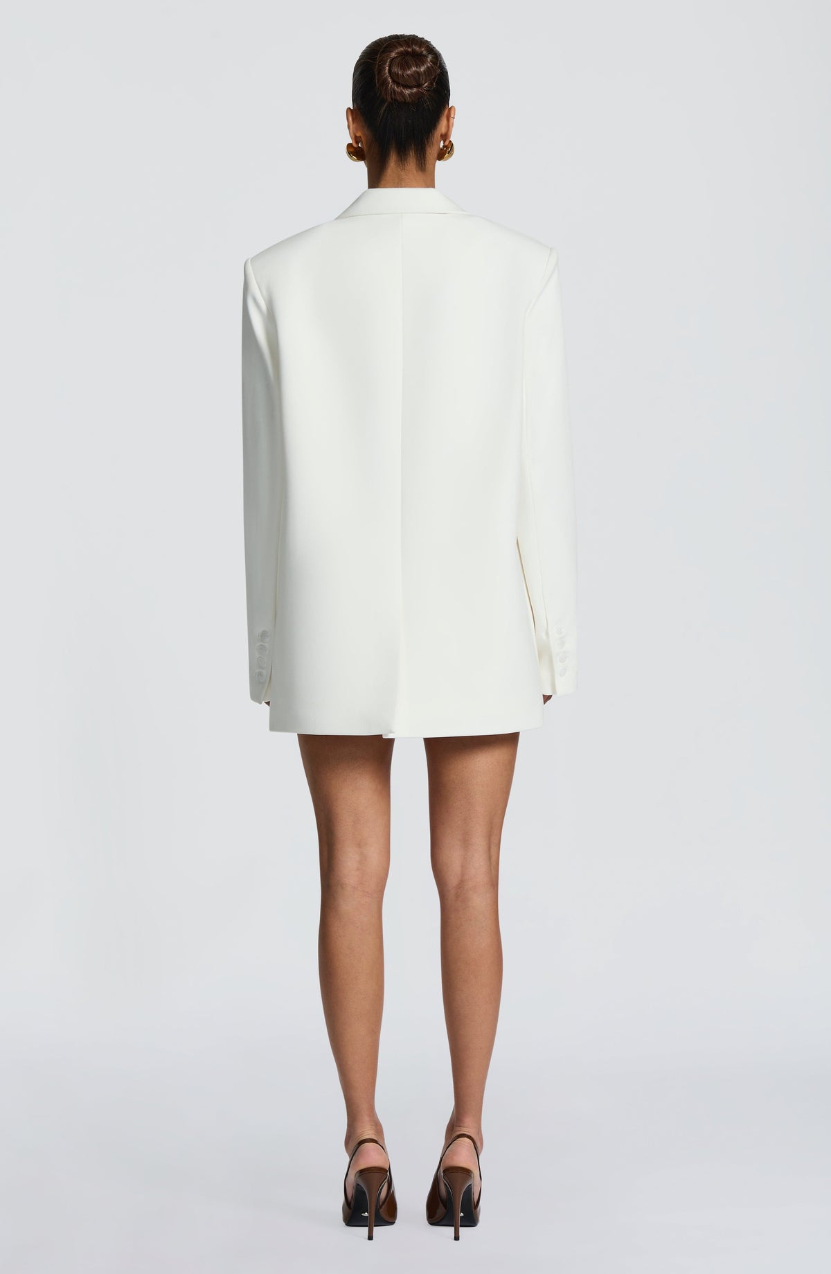 Ana™ - Blazer Sastre en Marfil de Corte Boxy