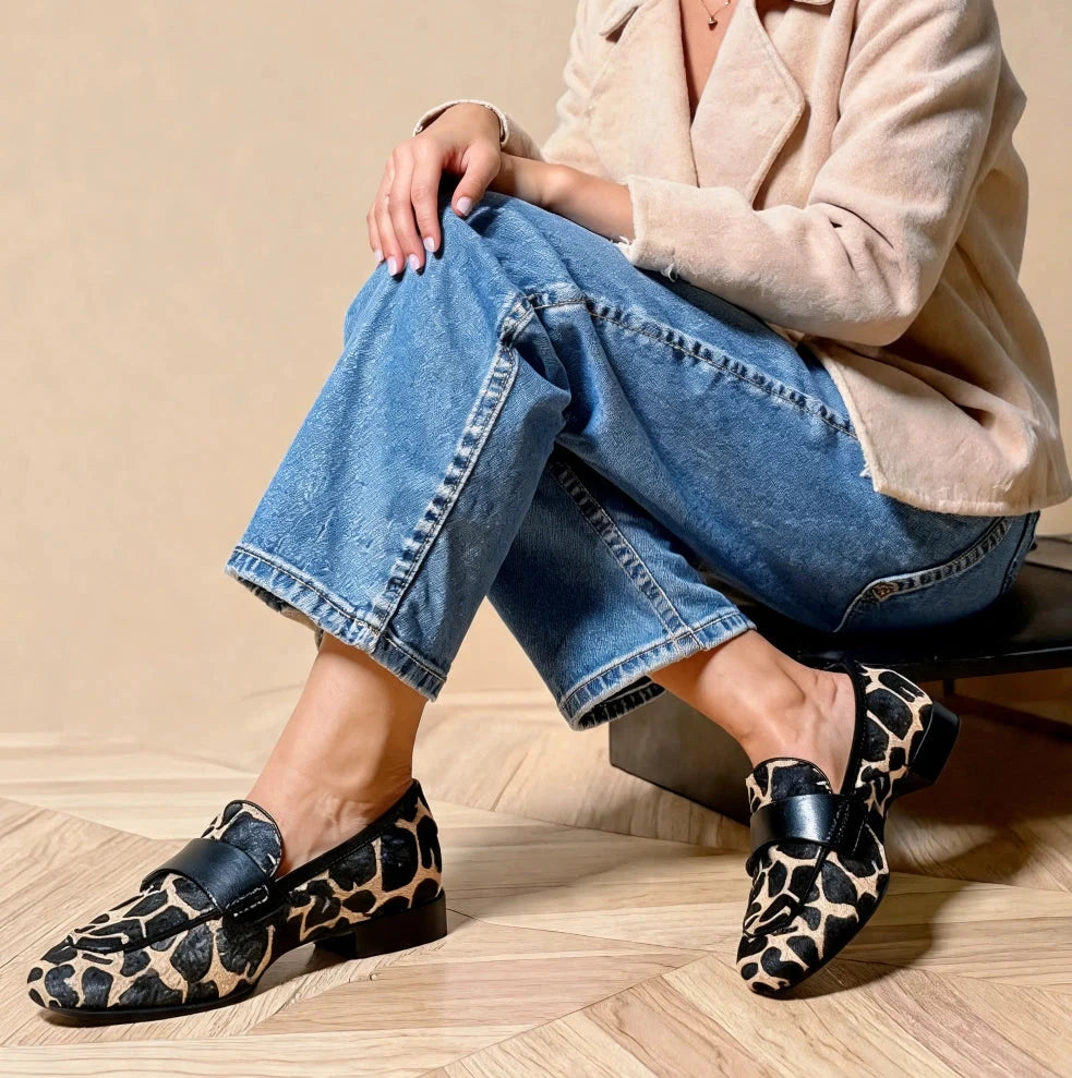 Leonie™ | Mocasines de mujer con estampado animal