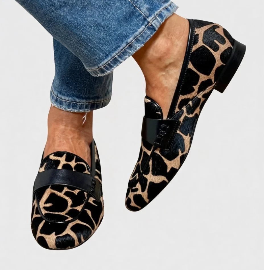 Leonie™ | Mocasines de mujer con estampado animal