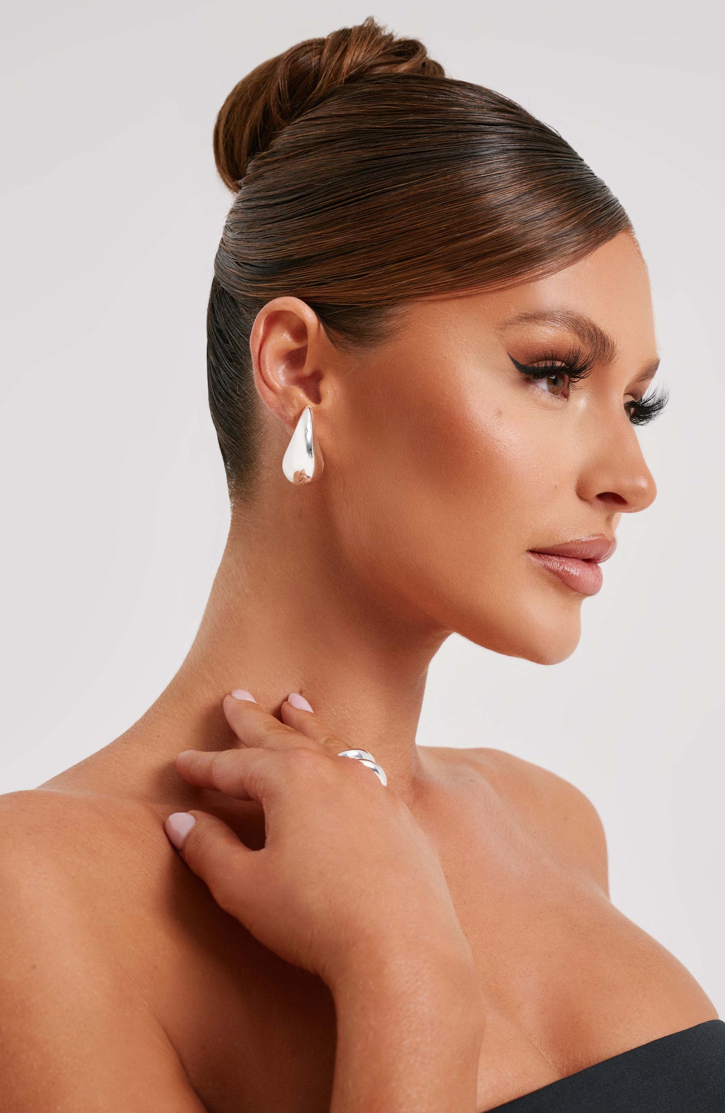 Pendientes Fayth Pequeños - Plateado