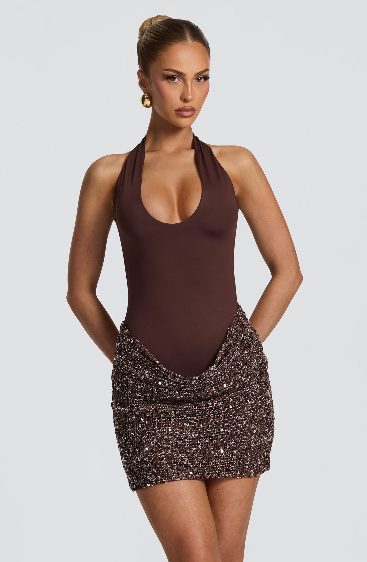 Marisol™ - Vestido Mini Brillo con Lentejuelas