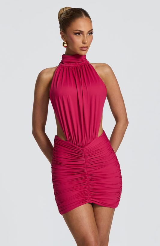 Rocío™ - Vestido Mini Fruncido Strapless