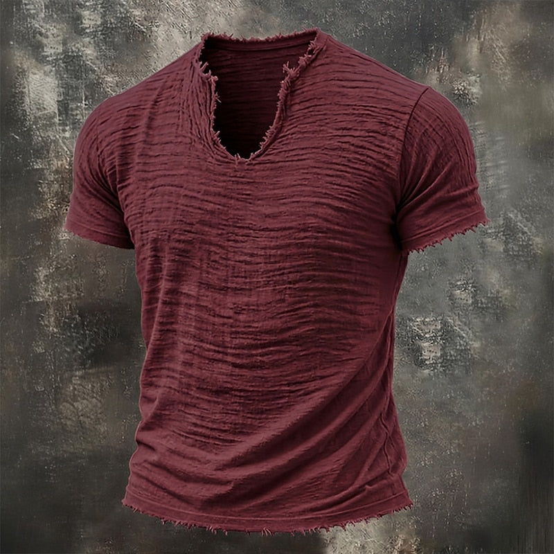 Varel | T-shirt Vintage con scollo a V