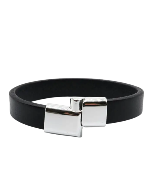 Pulsera de cuero trenzado para hombre