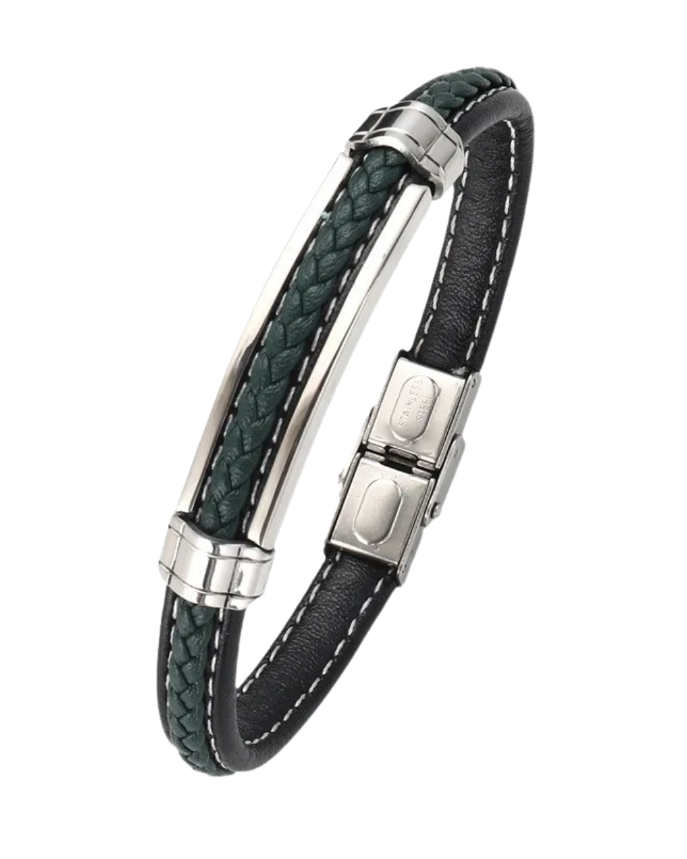 Pulsera elegante de acero inoxidable para hombre