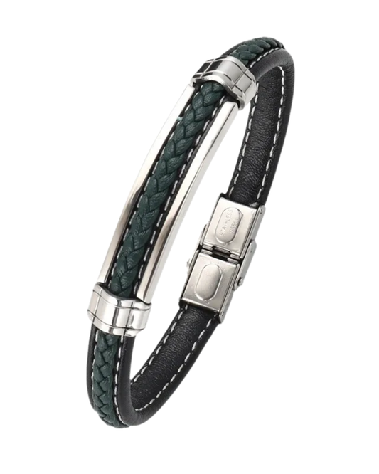 Pulsera elegante de acero inoxidable para hombre