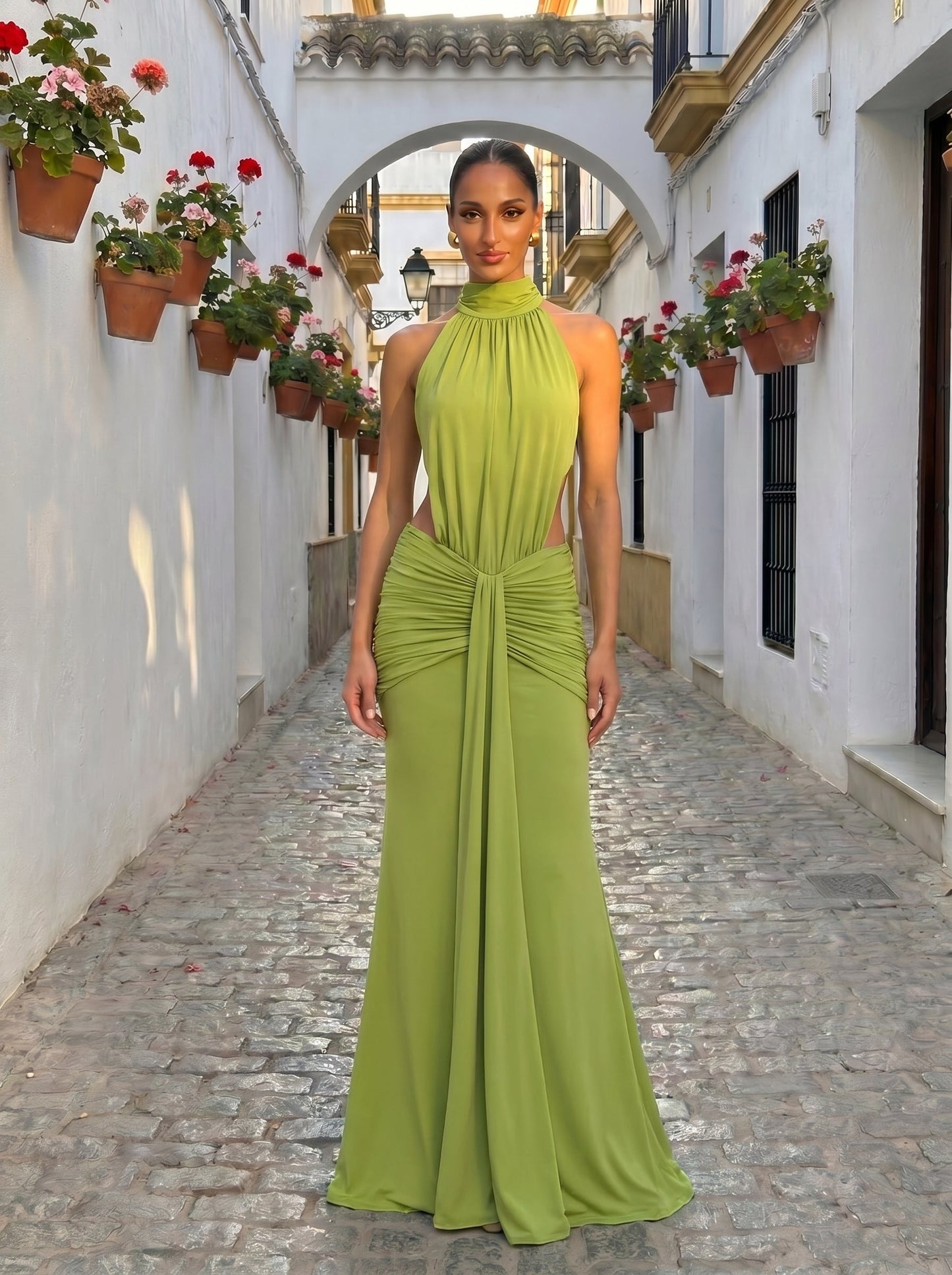 Sara™ - Vestido de Gala Fluido con Abertura