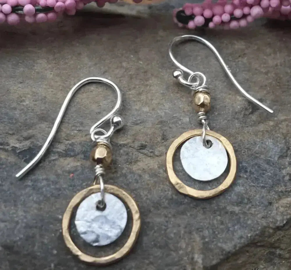 Pendientes Dorados y Plateados Vintage